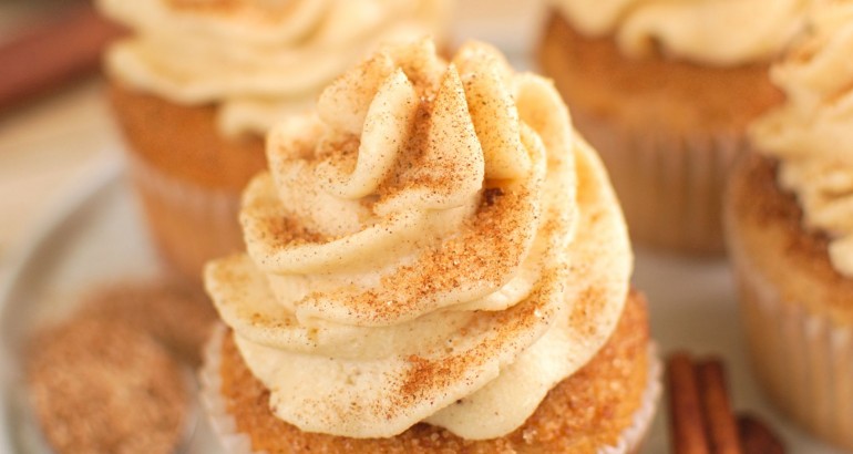 Babeczki cynamonowe (Snickerdoodle cupcakes)