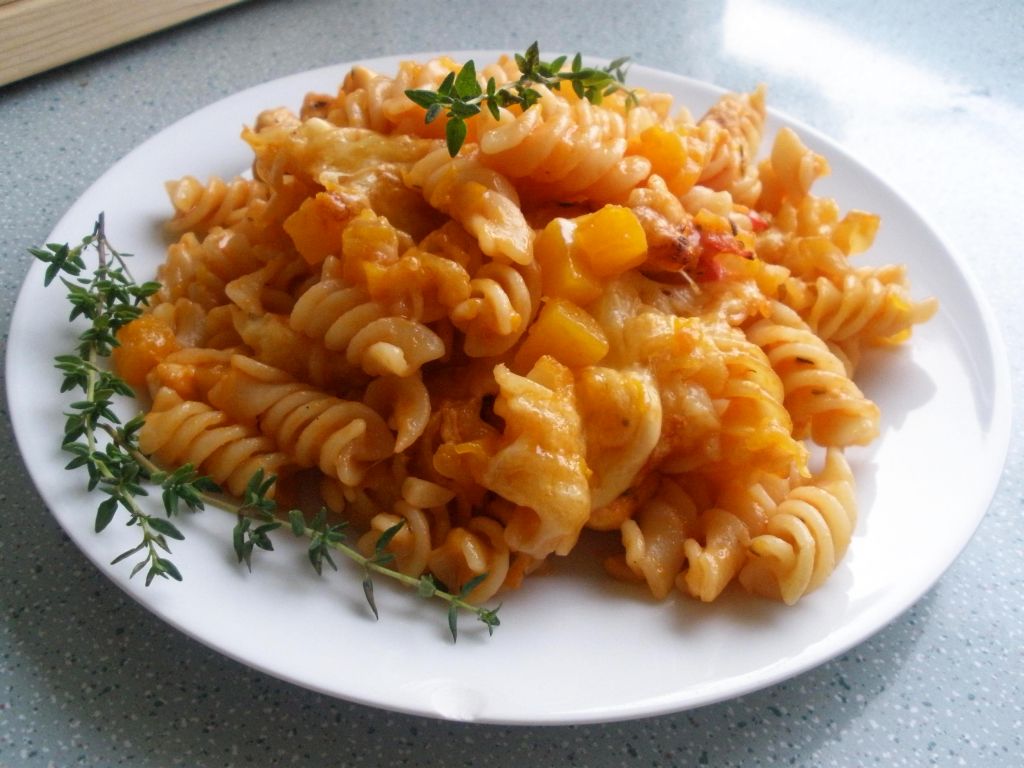 Zapiekanka makaronowa z dynią
