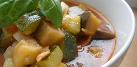 Leczo z cukinii i bakłażana