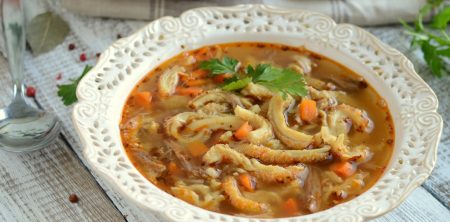 Aromatyczne flaki wołowe