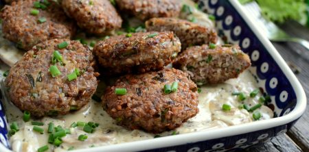 Hreczanyki czyli kotlety z kaszy gryczanej i mięsa mielonego