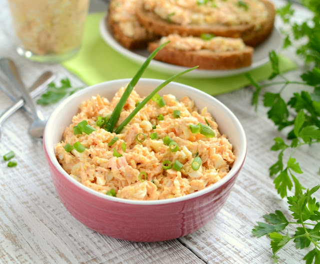 Pasta z łososia i jajek