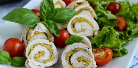 Roladki na parze z dynią