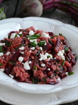 Risotto z botwinką i fetą