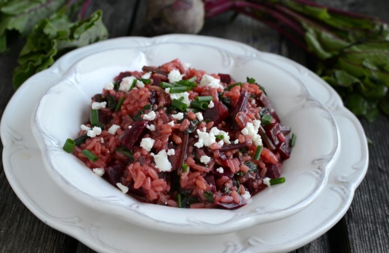 Risotto z botwinką i fetą
