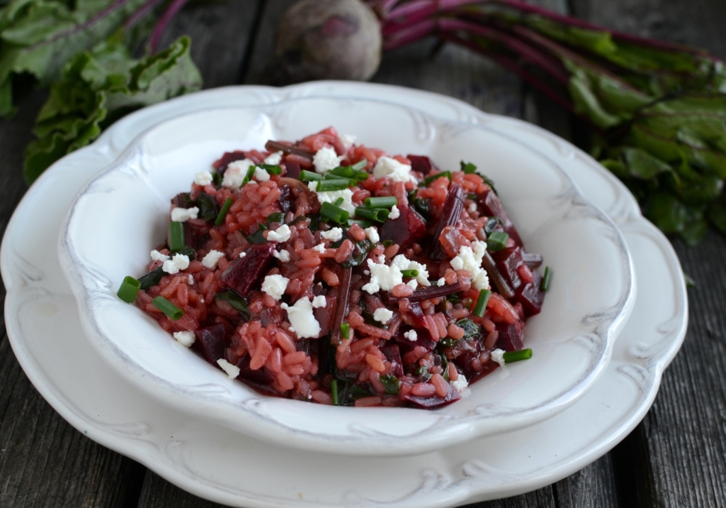 Risotto z botwinką i fetą