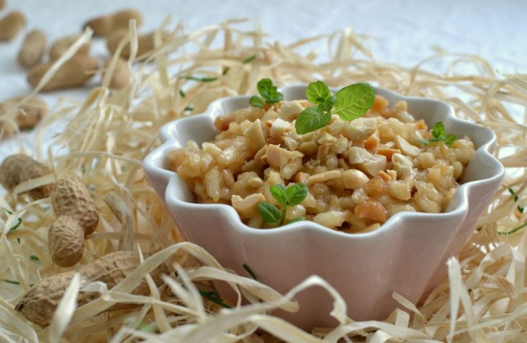 Risotto z masłem orzechowym