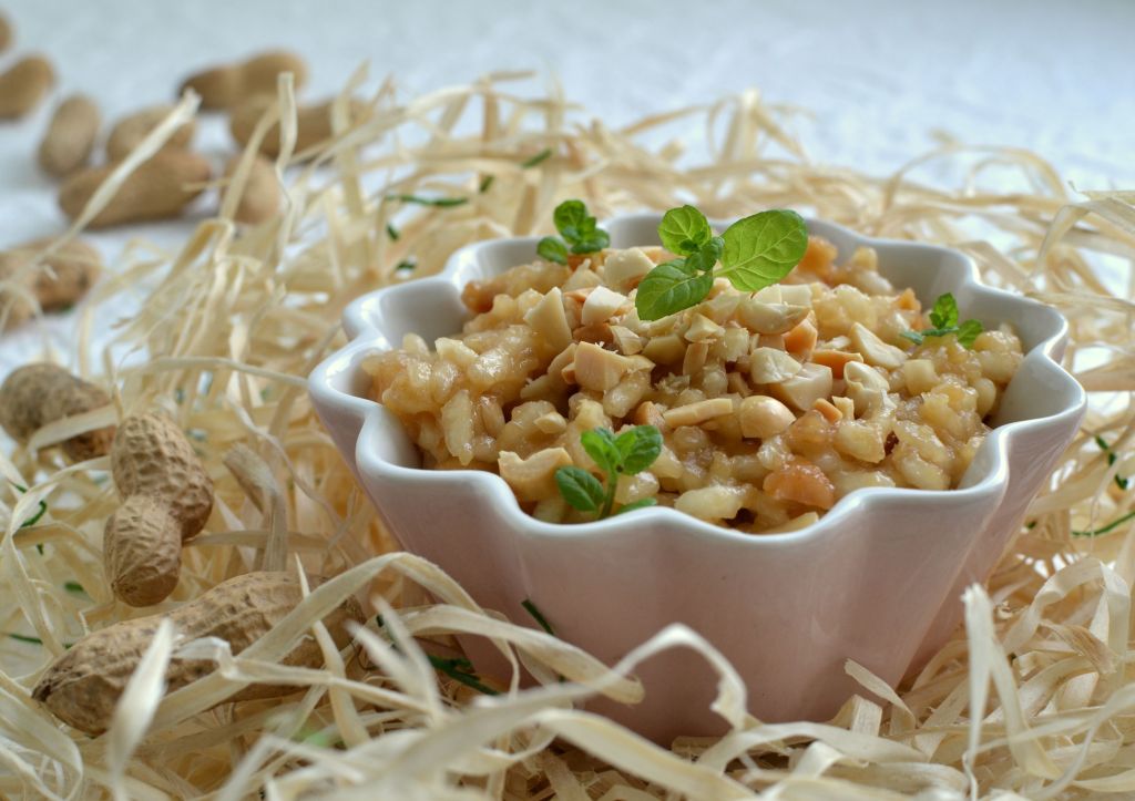 Risotto z masłem orzechowym