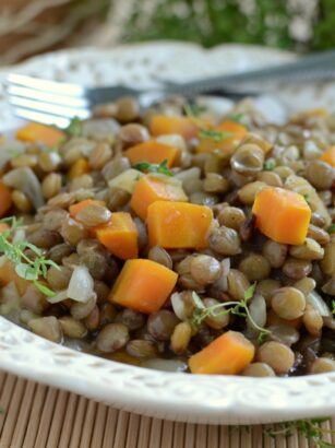 Ragout z soczewicy z marchewką
