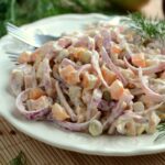 Pierogi z kaszanką i leśnymi grzybami