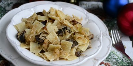 Łazanki z kapustą i grzybami