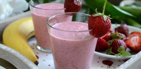 Koktajl truskawkowo-bananowy