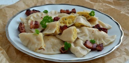 Pierogi z dynią,ricottą i szałwią