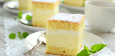 Biszkoptowa kremówka czyli kremówka na biszkopcie