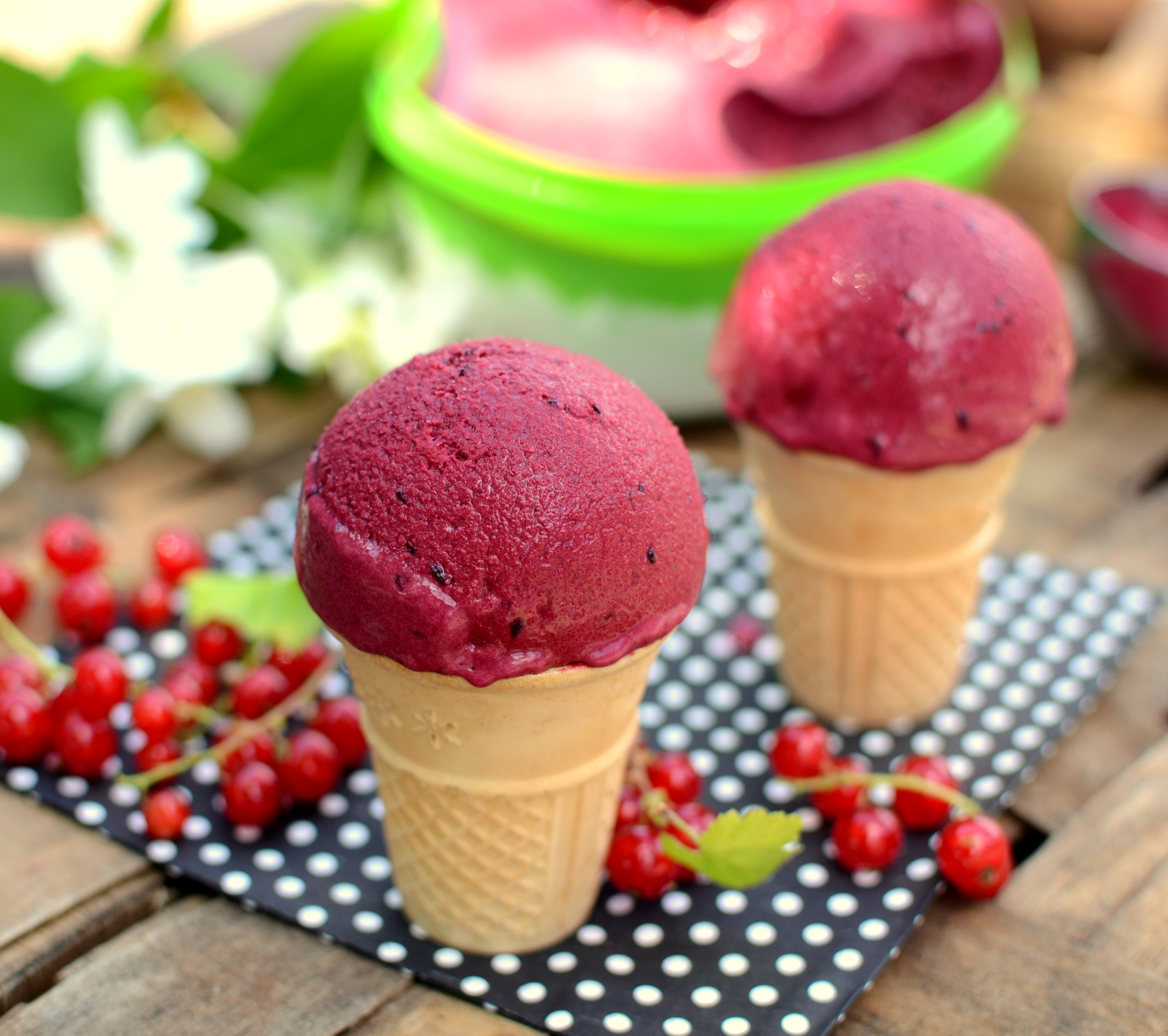 Lody porzeczkowe