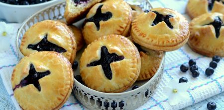 Ciasteczka z serem i jagodami