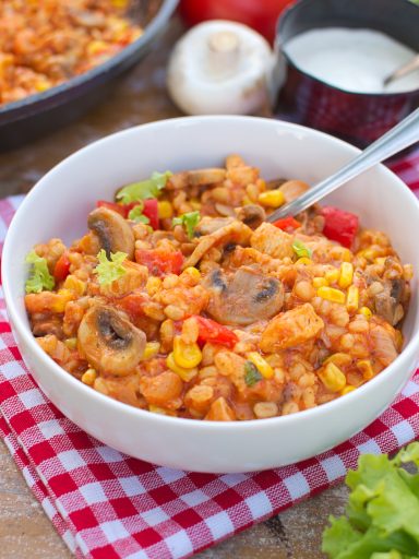Kaszotto a'la pizza