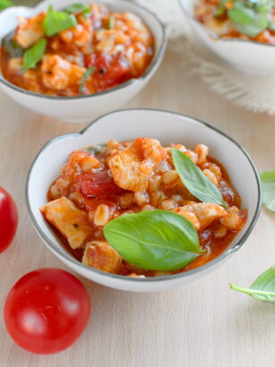 Kaszotto a'la caprese (po włosku)