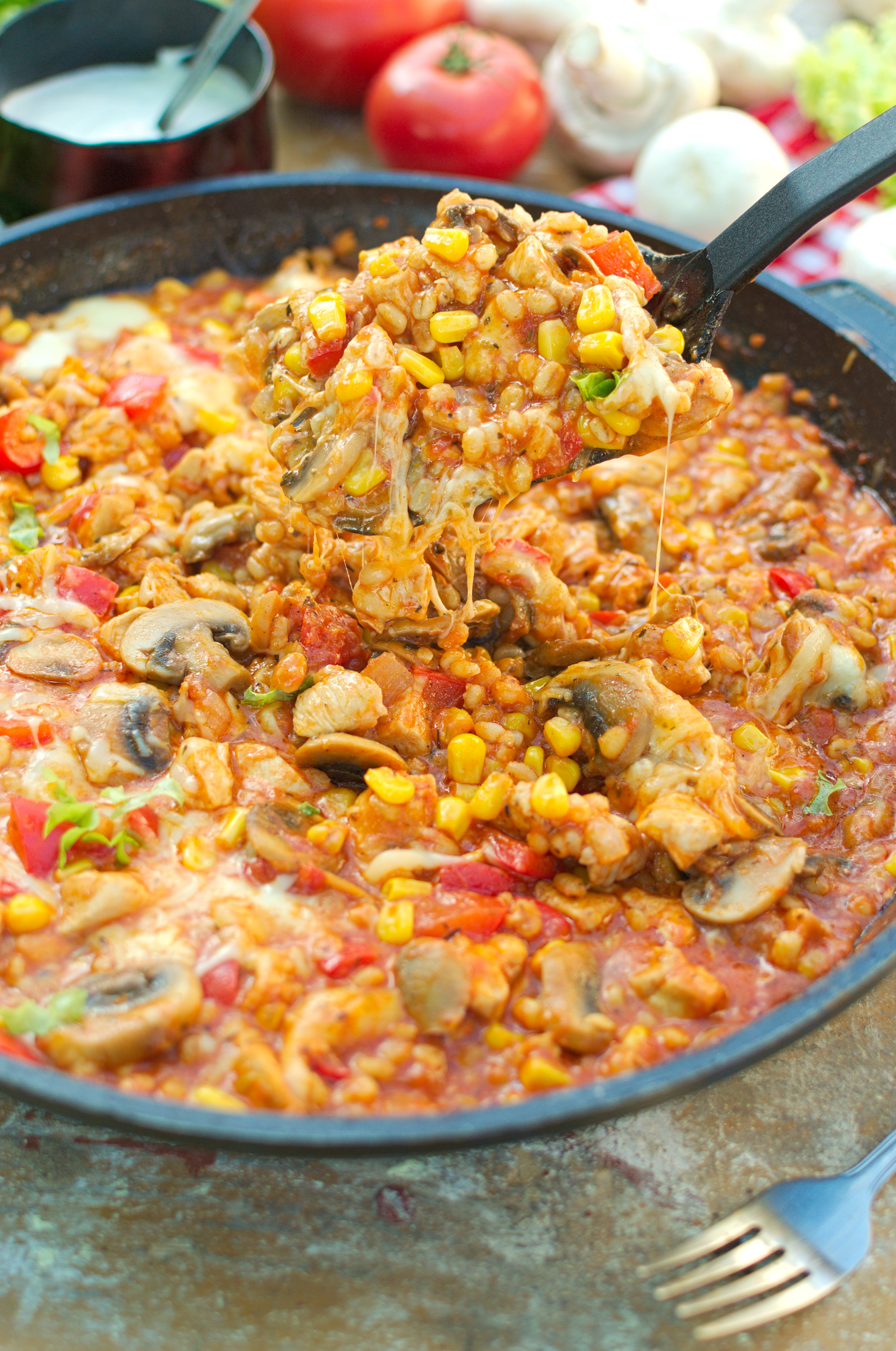 Kaszotto a'la pizza