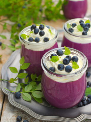 Pana cotta jagodowa