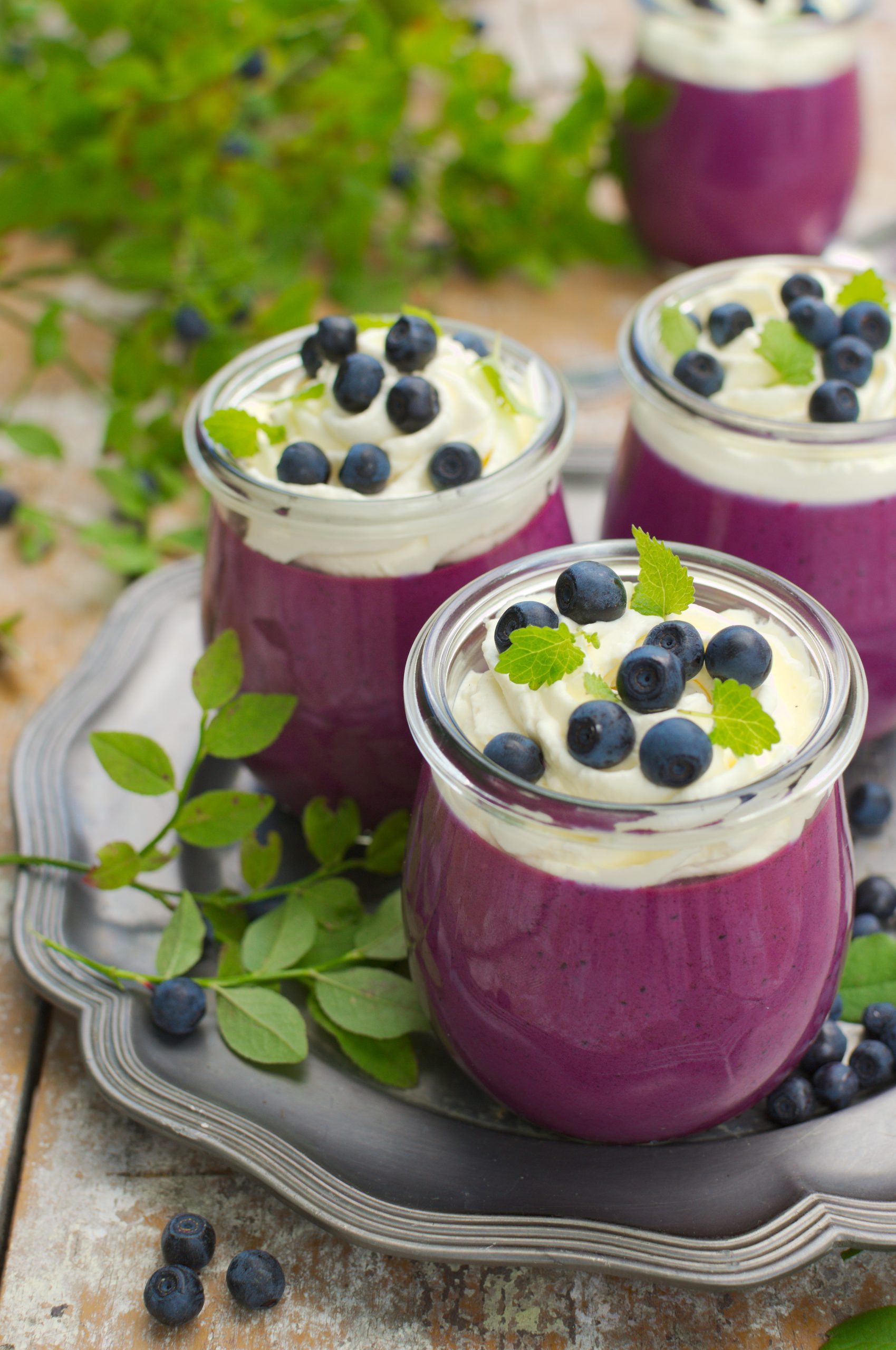 Pana cotta jagodowa