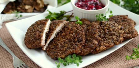 Kotlet schabowy w grzybowej panierce