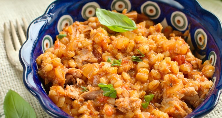 Kaszotto pomidorowe z tuńczykiem