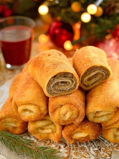 Krokiety z pieczarkami i kiszoną kapustą