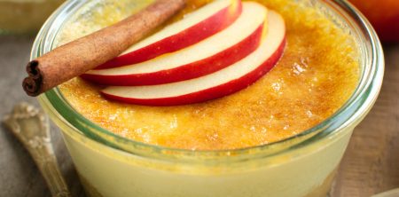 Mus jabłkowy zapiekany pod kremem waniliowym