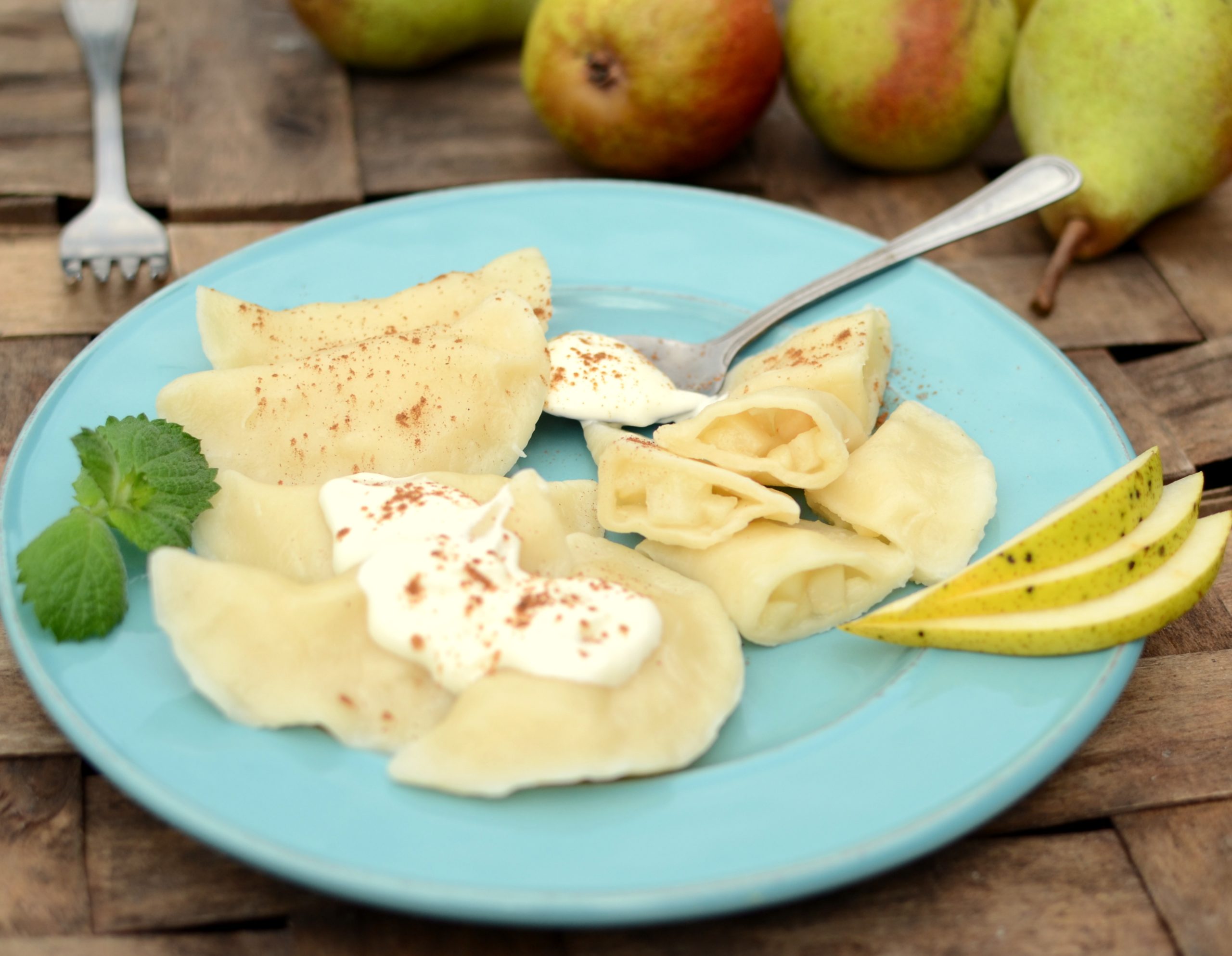 Pierogi z gruszkami