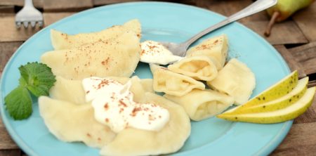 Pierogi z gruszkami