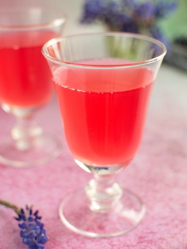 Kompot z rabarbaru