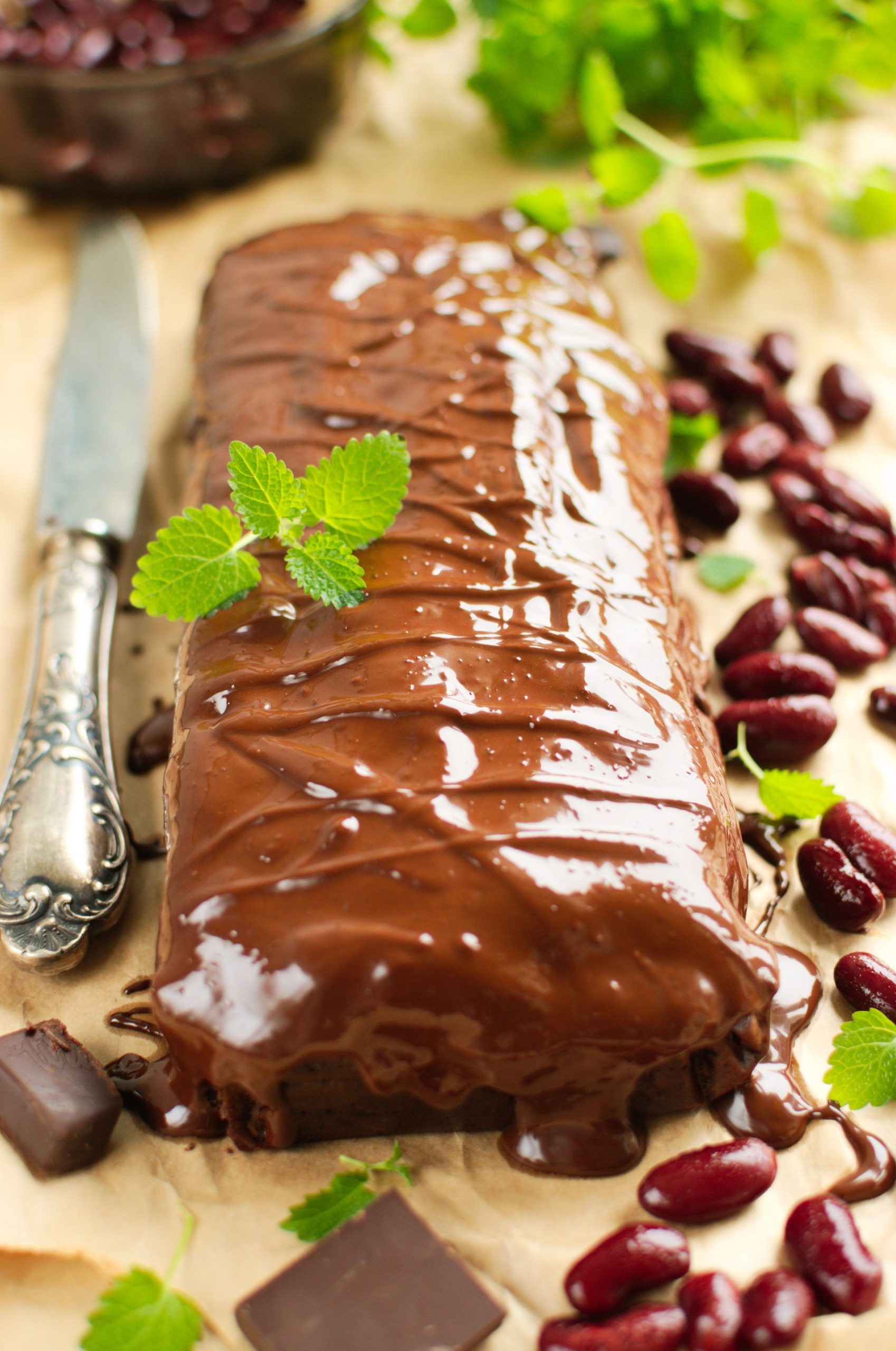 Brownie z czerwonej fasoli