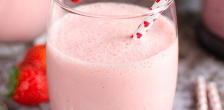 Koktajl truskawkowo-arbuzowy z lodami