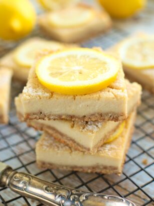 Cytrynowe kostki (vegan lemon bars)