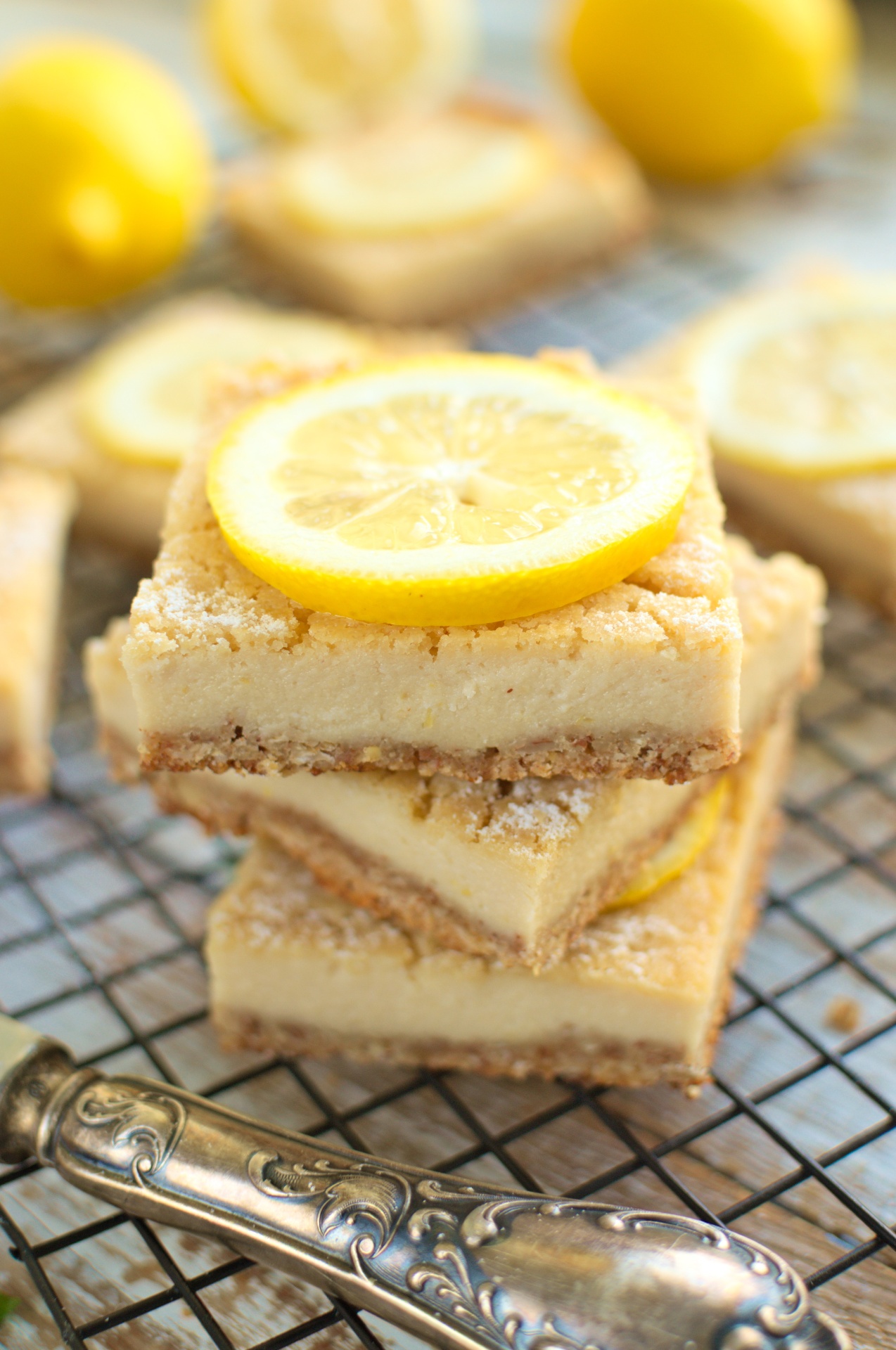 Cytrynowe kostki (vegan lemon bars)