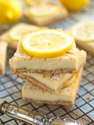 Cytrynowe kostki (vegan lemon bars)
