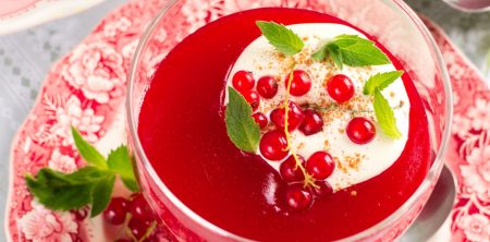 Kisiel z czerwonej porzeczki