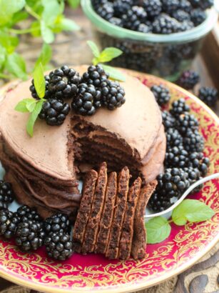 Czekoladowe placuszki (chocolate pancakes)