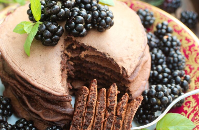 Czekoladowe placuszki (chocolate pancakes)