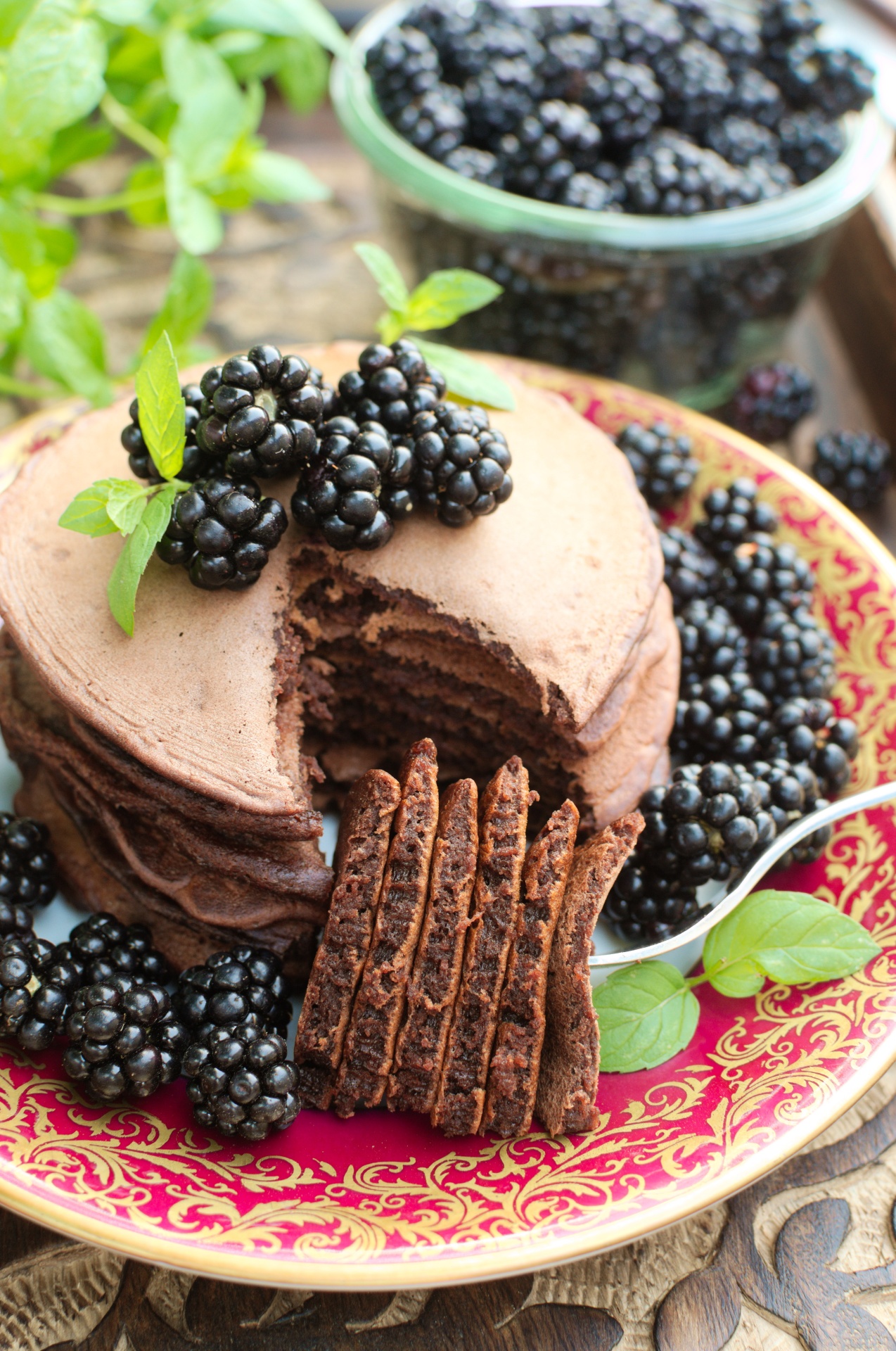Czekoladowe placuszki (chocolate pancakes)