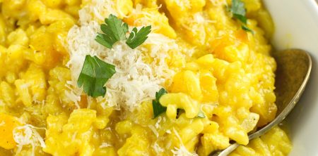 Risotto z dynią i kurczakiem