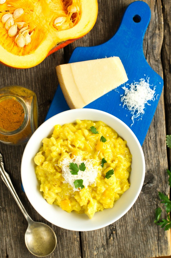 Risotto z dynią i kurczakiem