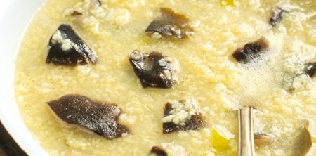 Kasza jaglana z gąskami