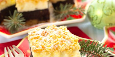 Kruche ciasto z makiem i budyniową pianką