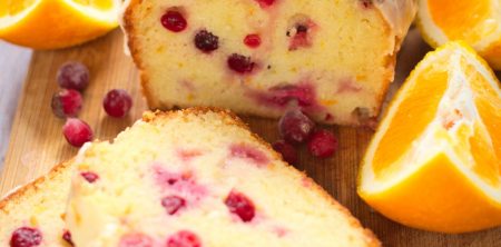 Ciasto pomarańczowe z żurawiną