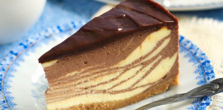 Sernik zebra z nutellą
