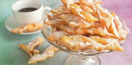 Faworki z mascarpone