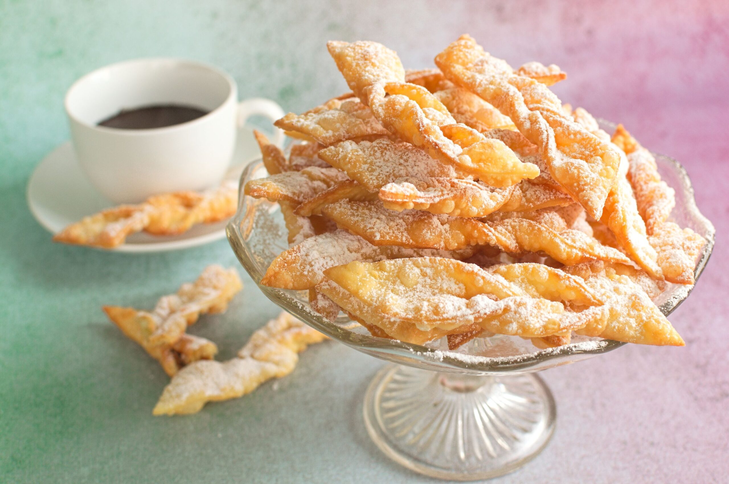 Faworki z mascarpone