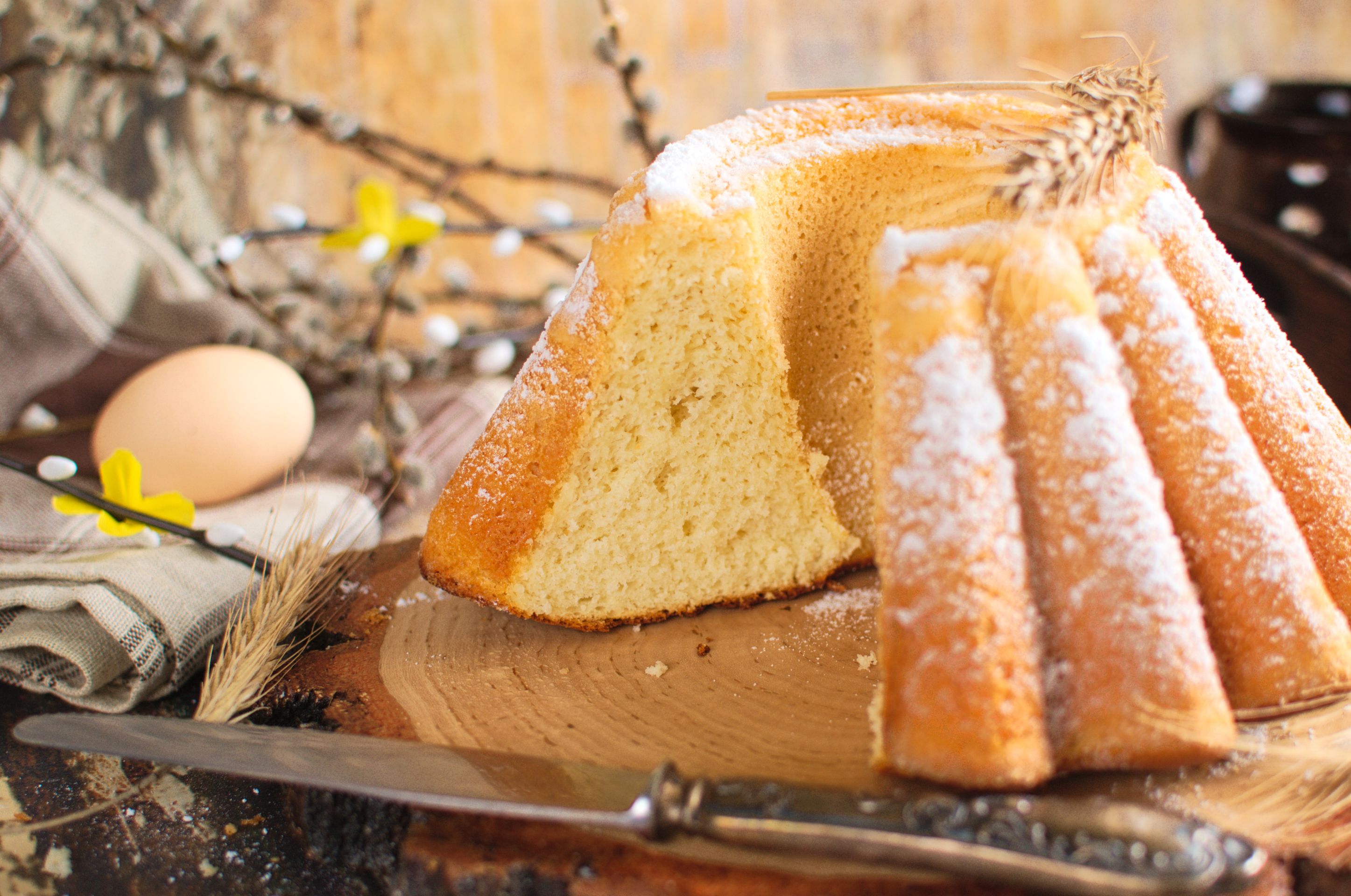 Anielska babka drożdżowa (na samych białkach)
